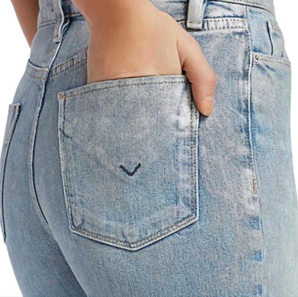 *Tall* NWT HUDSON "Holly High Rise Straight" styleWH2016DPP med light wash sz23